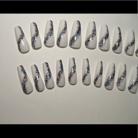 🇺🇸Patriotic Long Coffin Press On Nails - 10🇺🇸 - Picture 9 of 14